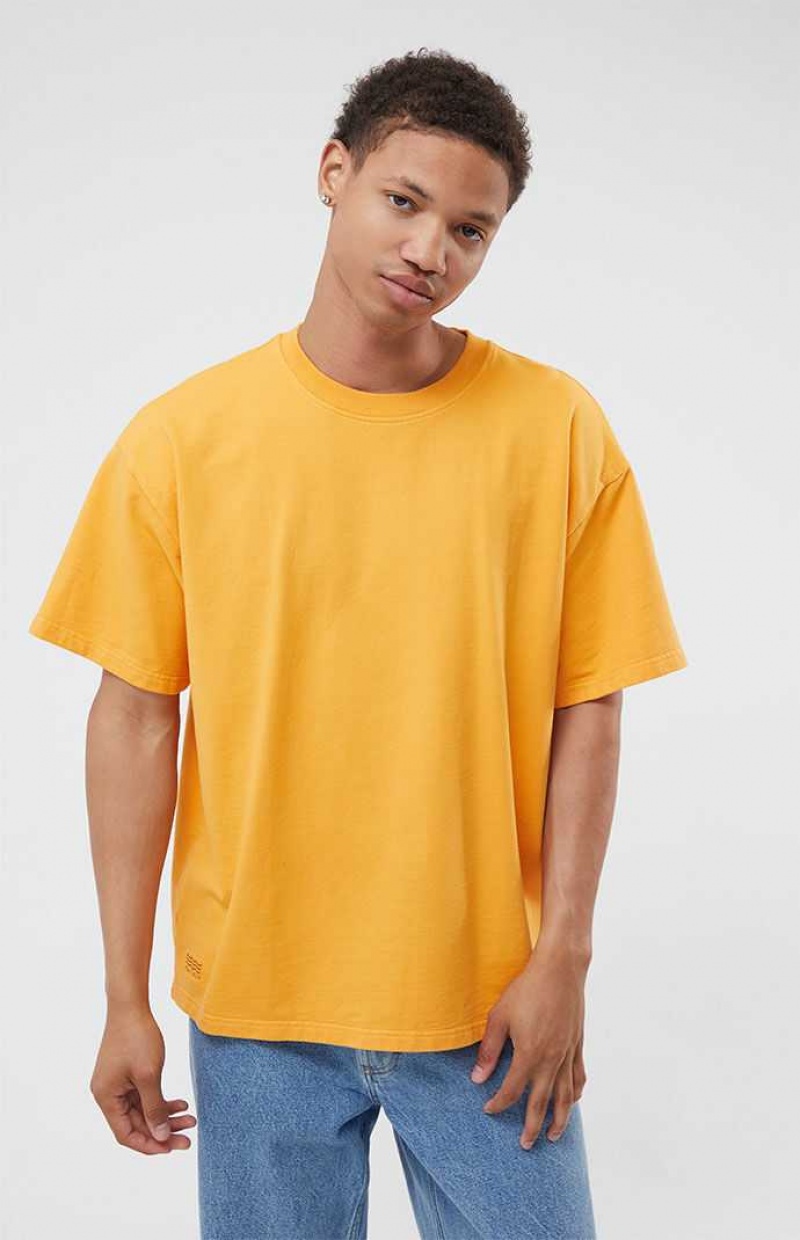 Pánské T-shirt PacSun Orange Oversized Terry Oranžové | 23BAKZQMG